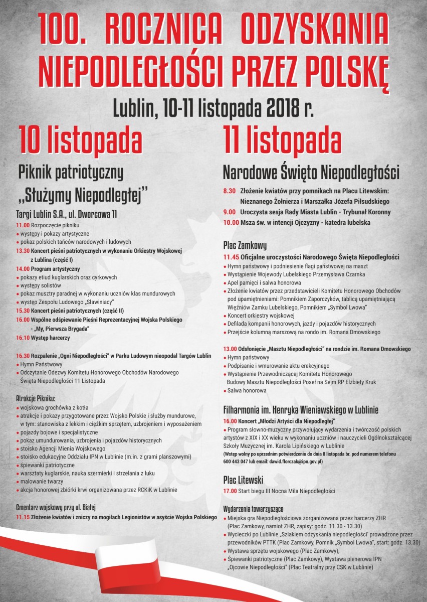 100 rocznica. plakat