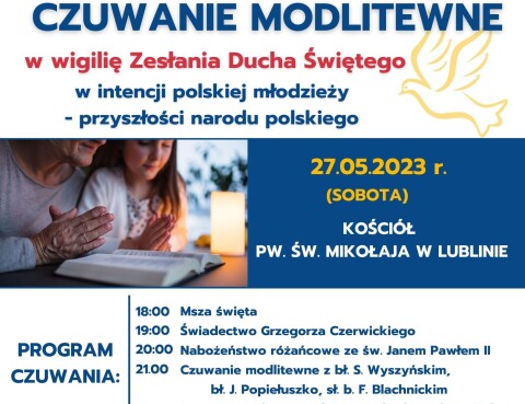 Czuwanie modlitewne. 27.05.2023