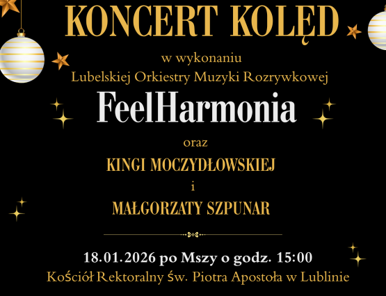 Plakat na koncert kolęd