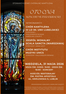 plakat koncertu OTO ONA 31.05.2026